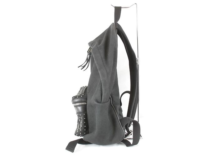 Zaino Yves Saint Laurent con borchie Nero - vista 3