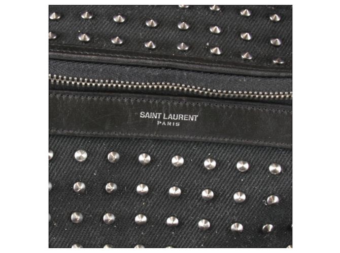 Zaino Yves Saint Laurent con borchie Nero - vista 6