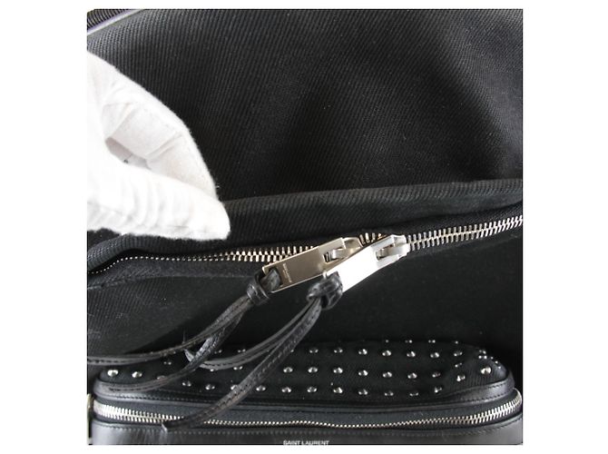 Zaino Yves Saint Laurent con borchie Nero - vista 9