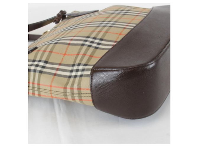 Borsa Tote Nova Check Shadow Horse di Burberry Beige - vista 4