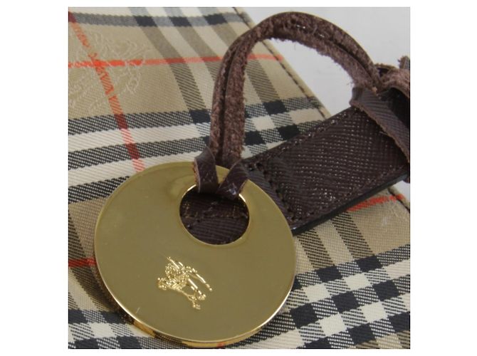 Borsa Tote Nova Check Shadow Horse di Burberry Beige - vista 6
