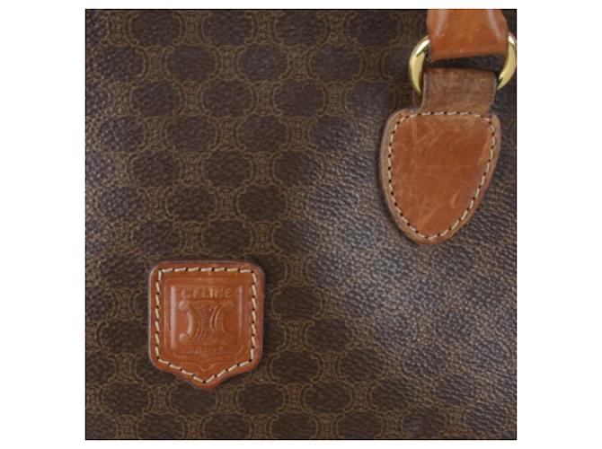 Céline Borsa a mano CELINE Macadam con tracolla Marrone - vista 8