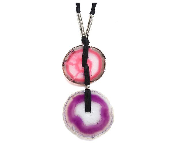 Yves Saint Laurent 2010 Sautoir in Agata Argento - vista 2