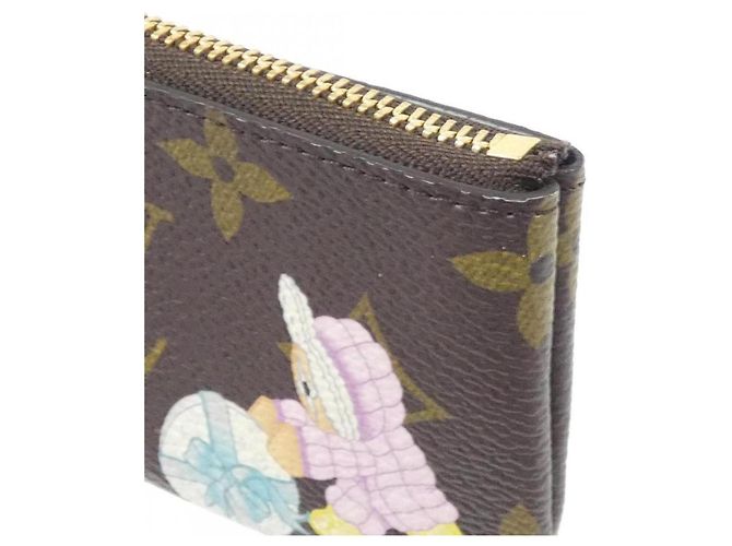 Vivienne Monedero Monogram Louis Vuitton Castaño Azul Monograma - vista 4