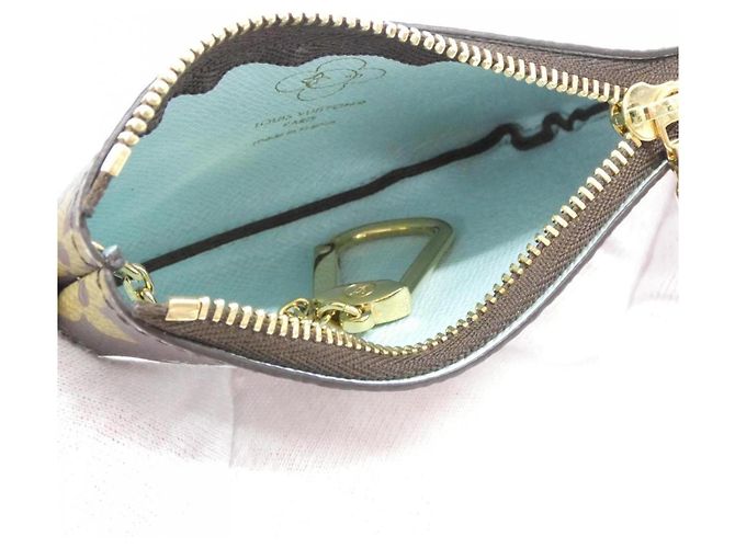 Vivienne Monedero Monogram Louis Vuitton Castaño Azul Monograma - vista 6
