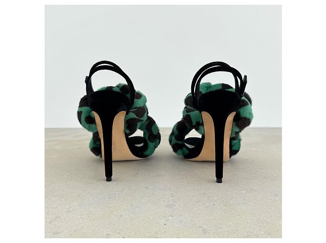 Autre Marque Sandali Marco de Vincenzo Autunno 2015 Runway Nero Verde - vista 5