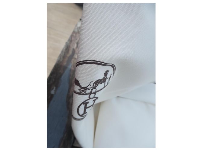 Hermès Canvas Garment Bag with Hanger Cream - view 2