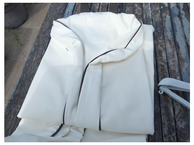 Hermès Canvas Garment Bag and Hanger Cream - view 3