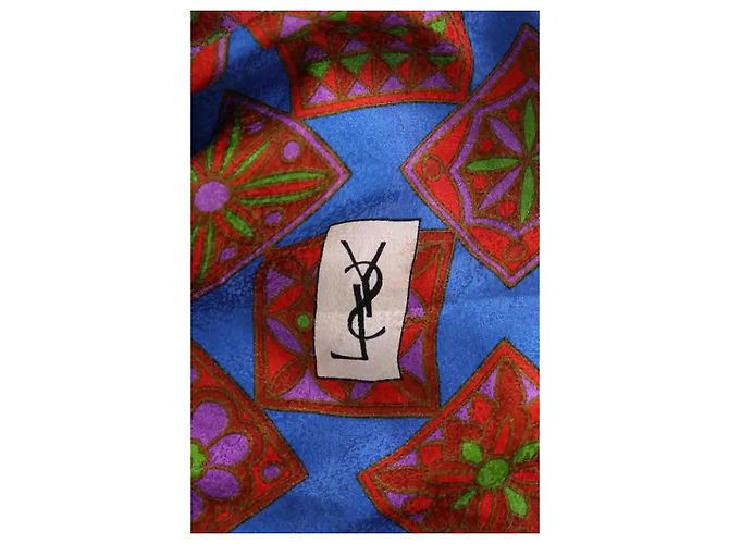 Yves Saint Laurent Mehrfarbiges Carré Mehrfarben - Ansicht 5
