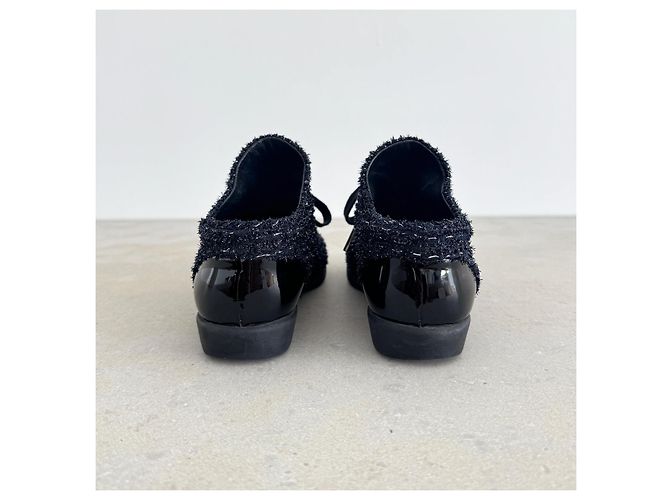 Chanel Tweed Sneaker Marineblau - Ansicht 5