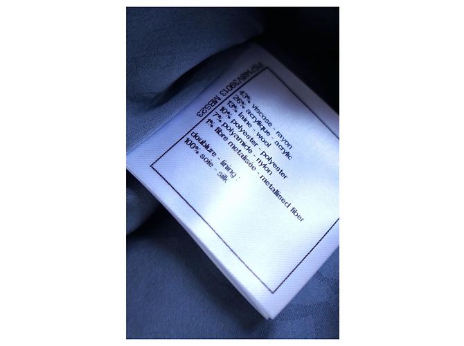 Chanel Fall 2017 17B CC Belt Tweed Jacke Grau Senf - Ansicht 12