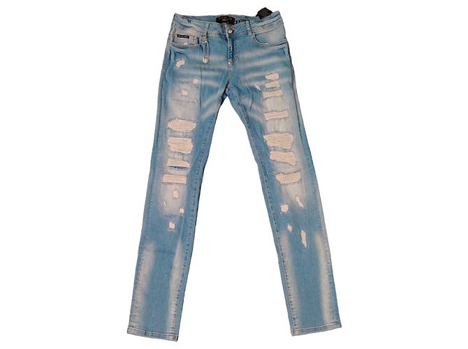 Jeans Slim Fit Philipp Plein Blu chiaro - vista 2