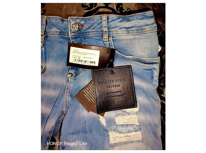 Jeans Slim Fit Philipp Plein Blu chiaro - vista 3