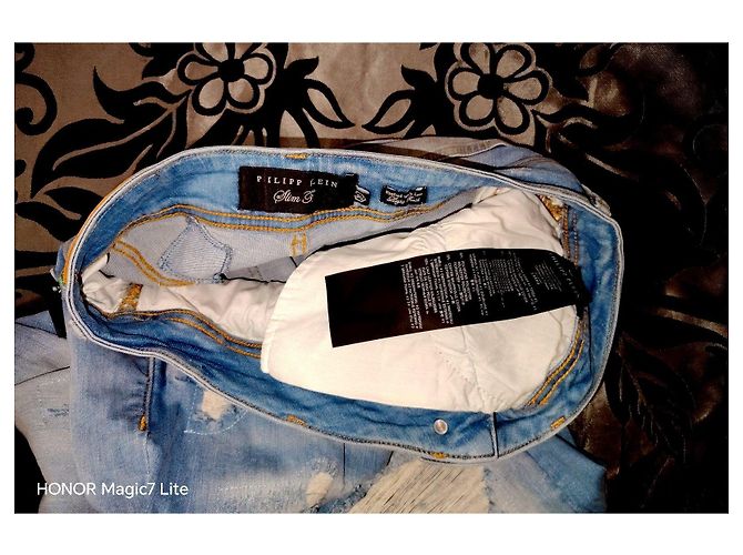 Jeans Slim Fit Philipp Plein Blu chiaro - vista 6