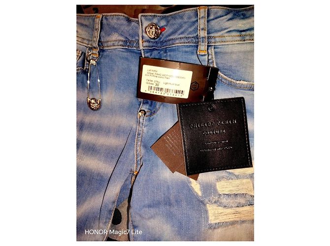 Jeans Slim Fit Philipp Plein Blu chiaro - vista 7