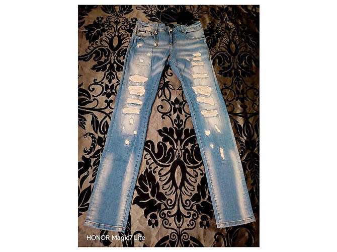 Jeans Slim Fit Philipp Plein Blu chiaro - vista 8