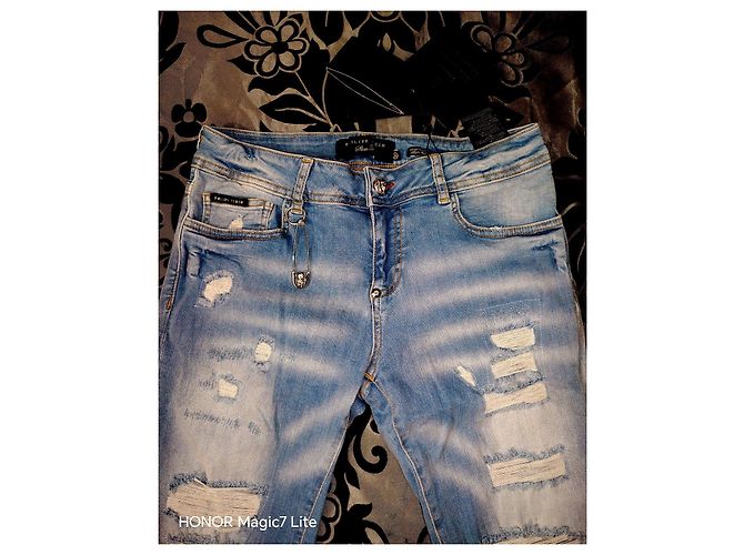 Jeans Slim Fit Philipp Plein Blu chiaro - vista 9