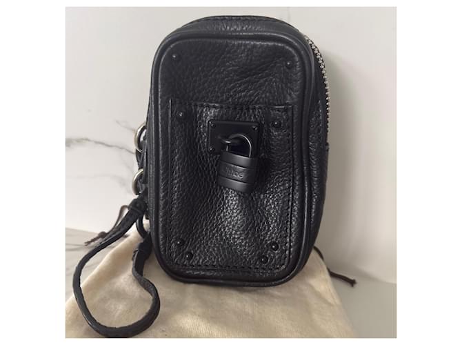 Paddington Chloé Mini borsa a tracolla in pelle nera Chloe Nero - vista 2