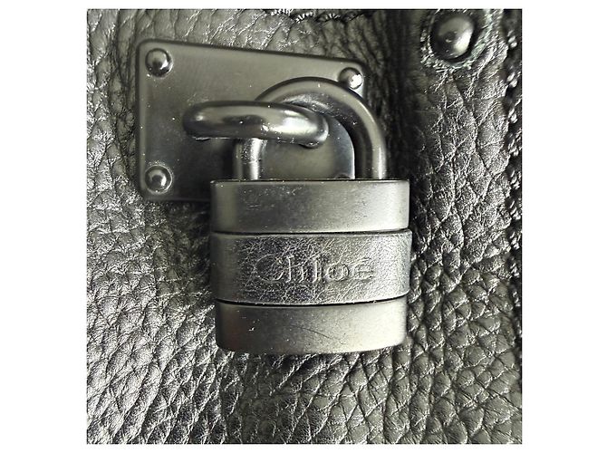 Paddington Chloé Mini borsa a tracolla in pelle nera Chloe Nero - vista 4