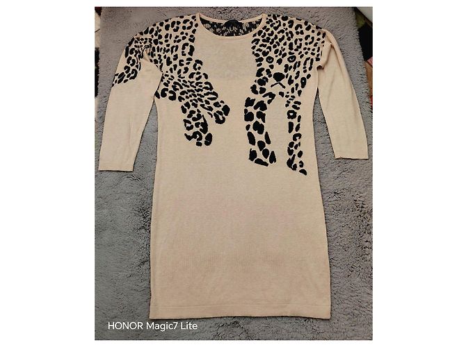 Strickkleid mit Leopardenmuster in Beige Weekend Max Mara Leopardenprint - Ansicht 11