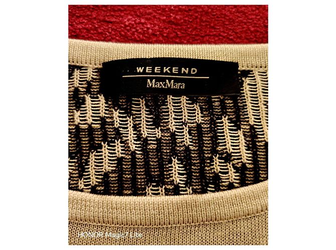 Strickkleid mit Leopardenmuster in Beige Weekend Max Mara Leopardenprint - Ansicht 2