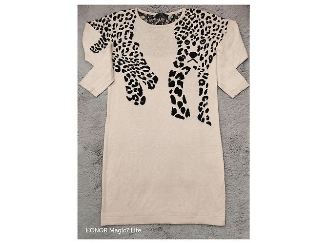 Strickkleid mit Leopardenmuster in Beige Weekend Max Mara Leopardenprint - Ansicht 5