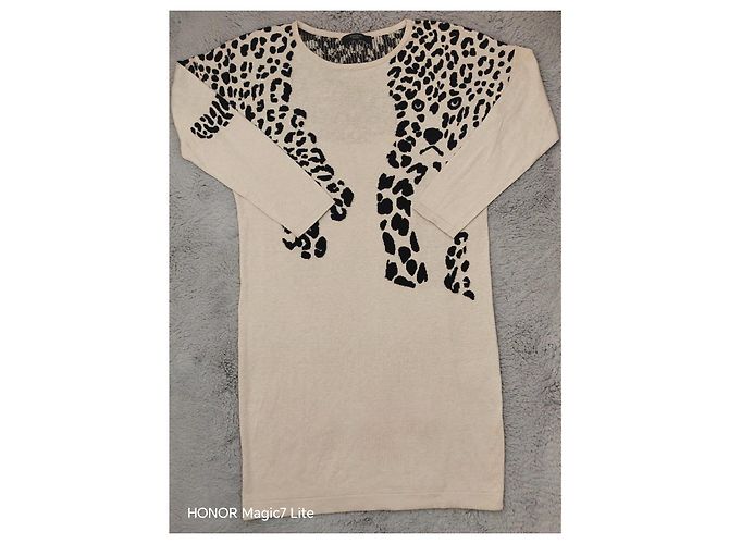Strickkleid mit Leopardenmuster in Beige Weekend Max Mara Leopardenprint - Ansicht 6