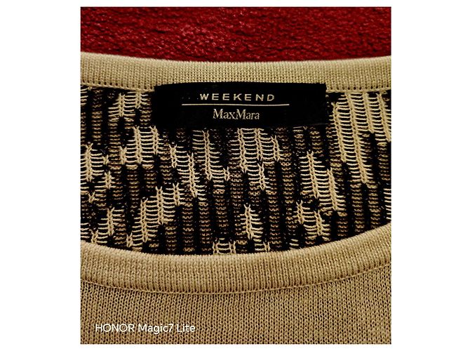 Strickkleid mit Leopardenmuster in Beige Weekend Max Mara Leopardenprint - Ansicht 9