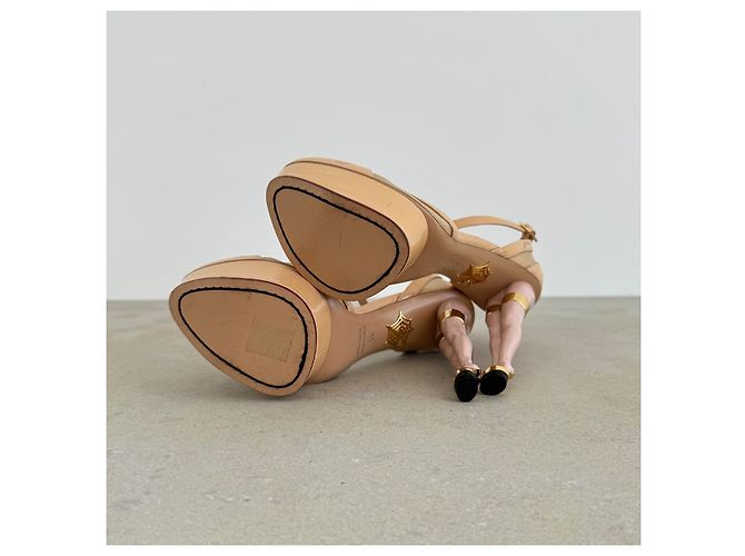 Charlotte Olympia Tacchi Beige - vista 6