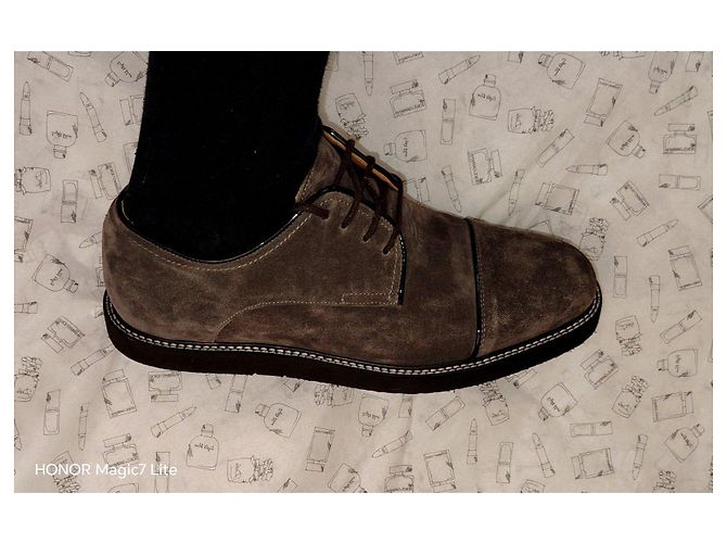 Scarpe Derby in scamosciato Kenzo Grigio - vista 4