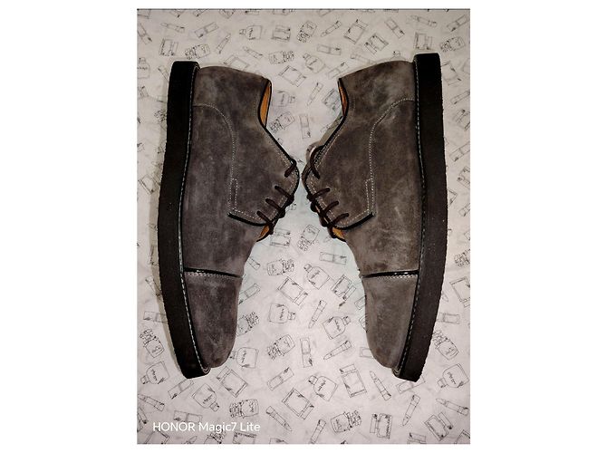 Scarpe Derby in scamosciato Kenzo Grigio - vista 6