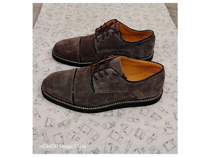 Scarpe Derby in scamosciato Kenzo Grigio - vista 8