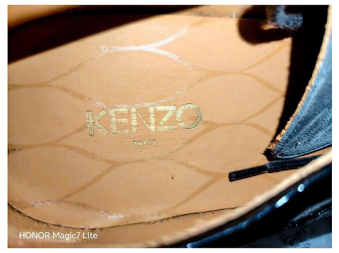 Scarpe Derby in scamosciato Kenzo Grigio - vista 9