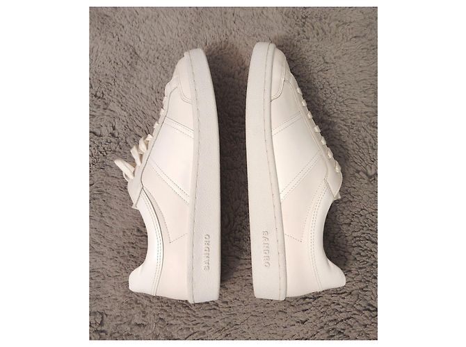 Baskets en cuir blanc Sandro - vue 3