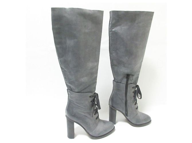 Chloé Botas largas de cuero Chloe Castaño - vista 3