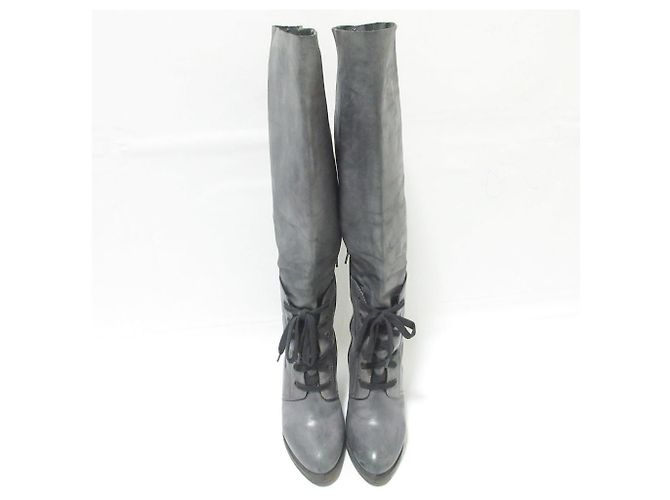 Chloé Botas largas de cuero Chloe Castaño - vista 5