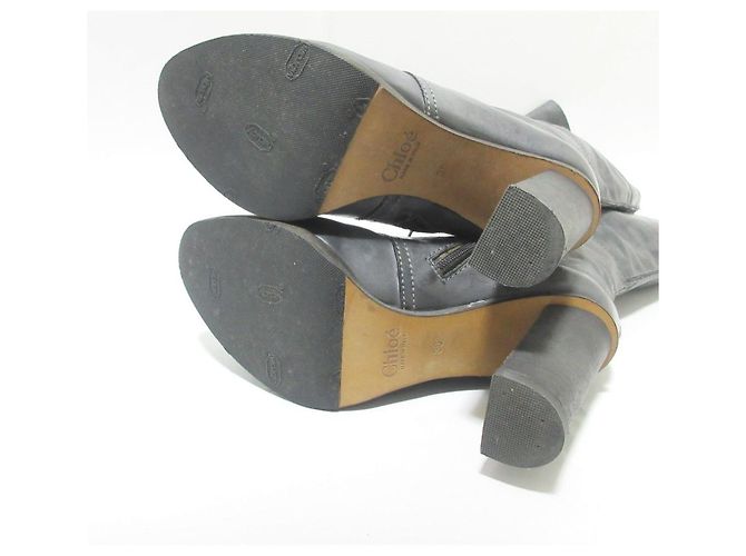 Chloé Botas largas de cuero Chloe Castaño - vista 7