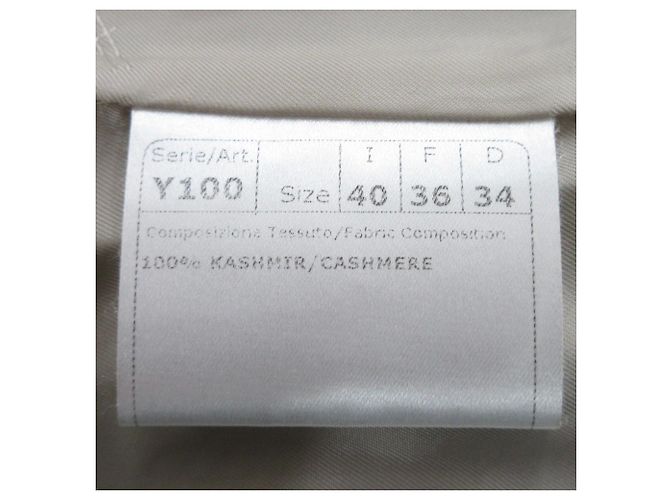 Autre Marque Abrigo de tejido Loro Piana 100% cachemira Heresis Beige - vista 8