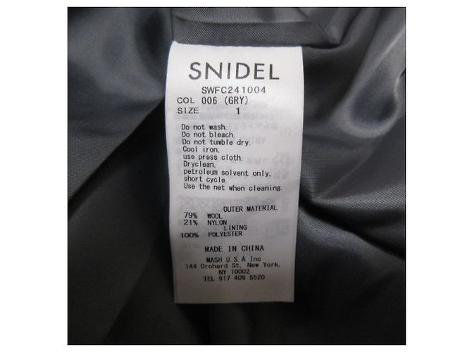 Autre Marque Vestido de lana Snidel Long Coat Castaño - vista 11