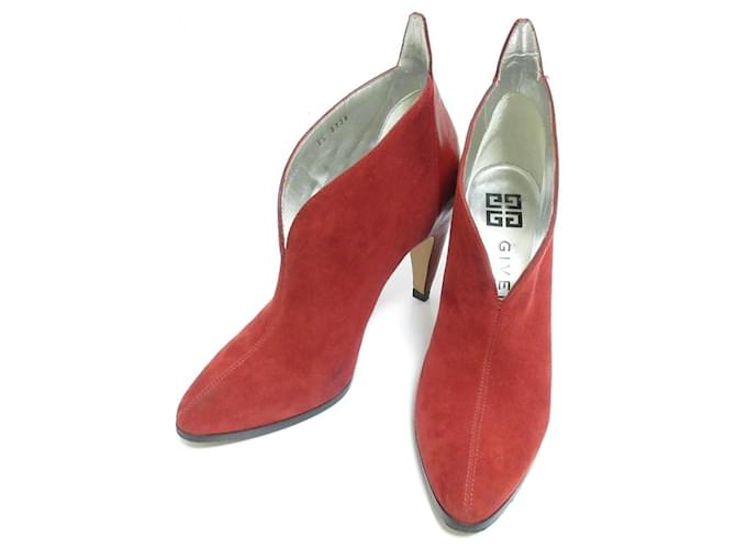 Stivaletti in scamosciato Givenchy Rosso - vista 2