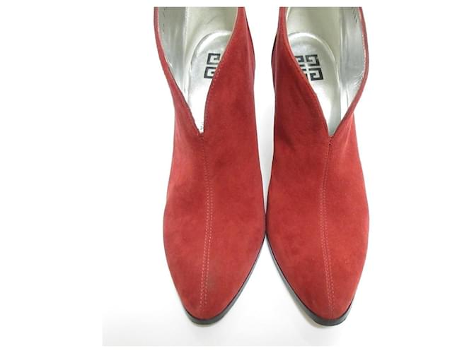 Stivaletti in scamosciato Givenchy Rosso - vista 3