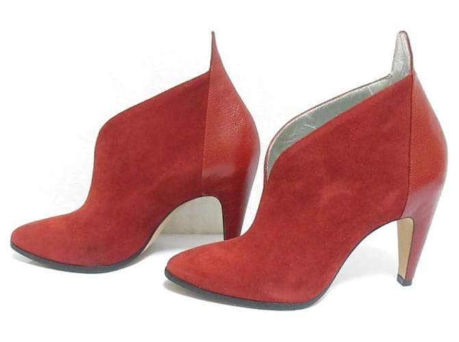 Stivaletti in scamosciato Givenchy Rosso - vista 4