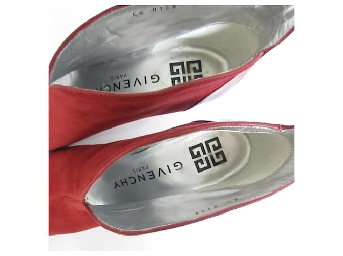 Stivaletti in scamosciato Givenchy Rosso - vista 6