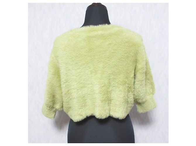 Autre Marque Cárdigan de punto de hilo de pluma GRACE CONTINENTAL Amarillo - vista 2