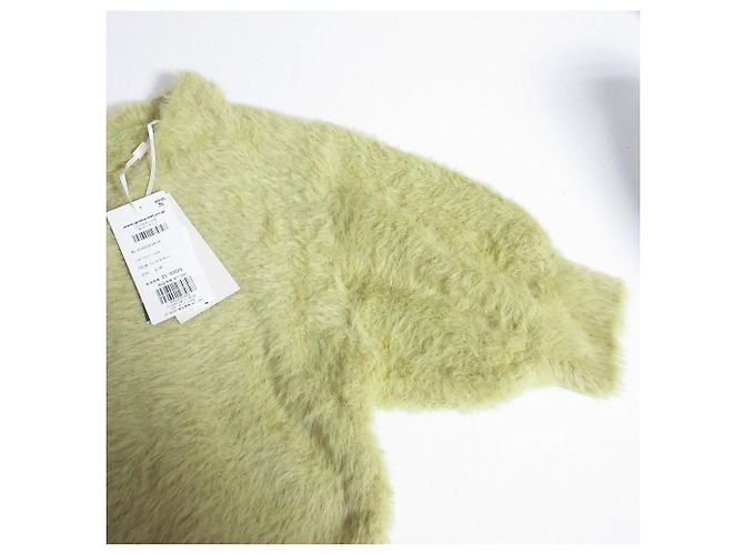 Autre Marque Cárdigan de punto de hilo de pluma GRACE CONTINENTAL Amarillo - vista 3