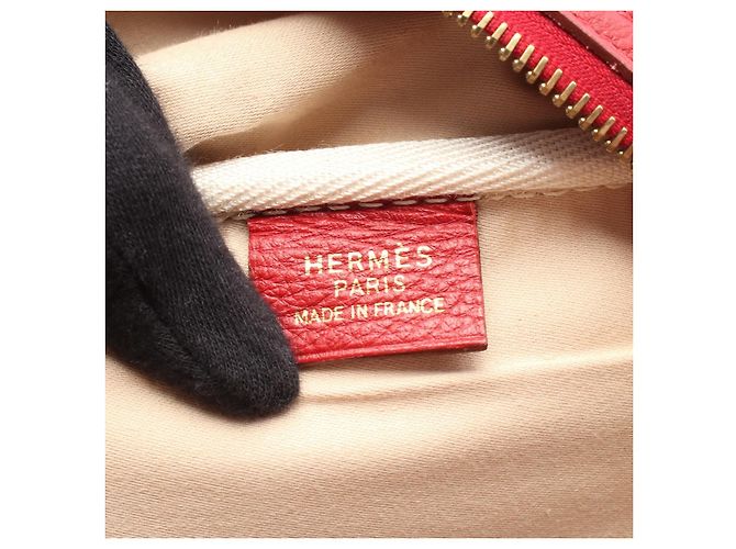 Hermès Borsa a tracolla Hermes Victoria Toile H Rosso Beige Crudo - vista 4