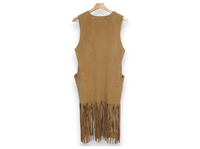 Autre Marque Vestido efecto ante MACPHEE Beige - vista 2