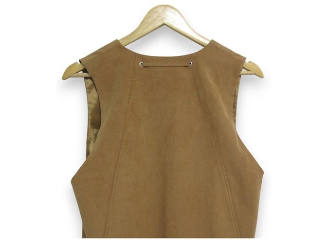 Autre Marque Vestido efecto ante MACPHEE Beige - vista 6