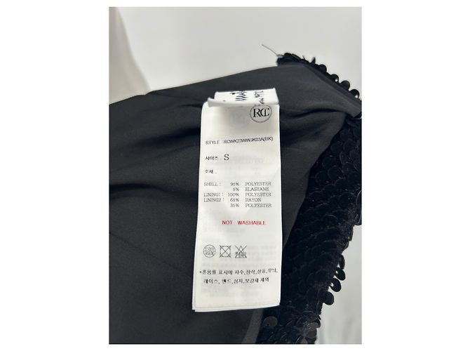 Autre Marque Paillettenjacke aus schwarzem Samt - Ansicht 6