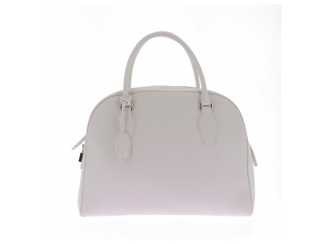The row Borsa "India" crema in pelle Beige - vista 2